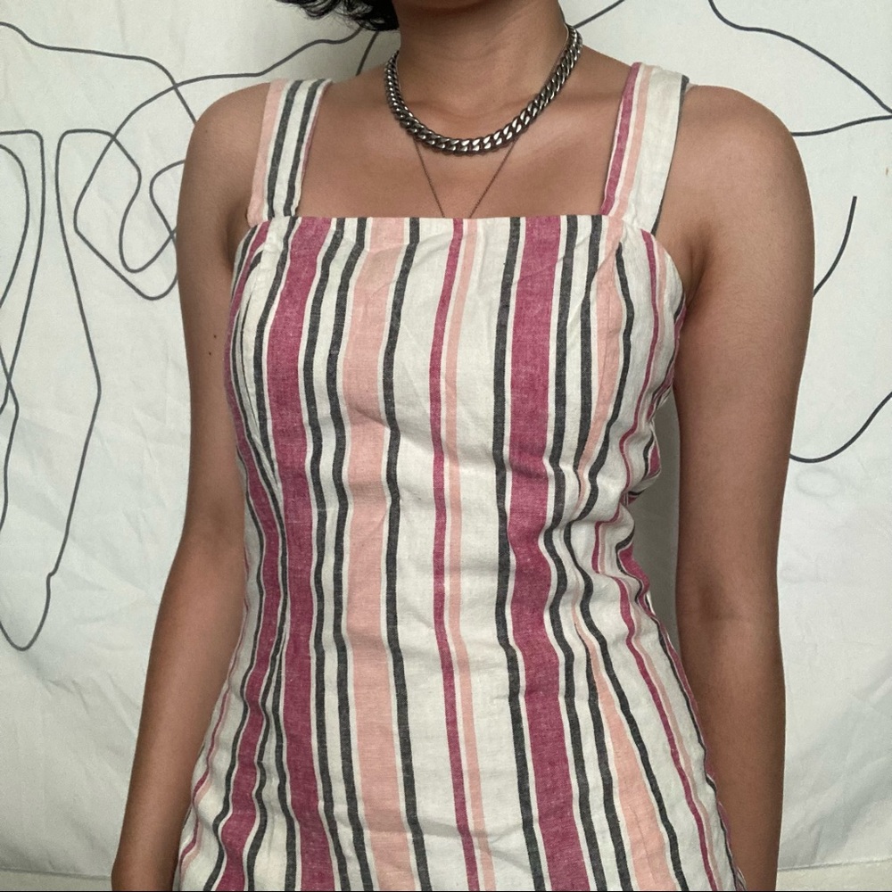Pink beach mini dress